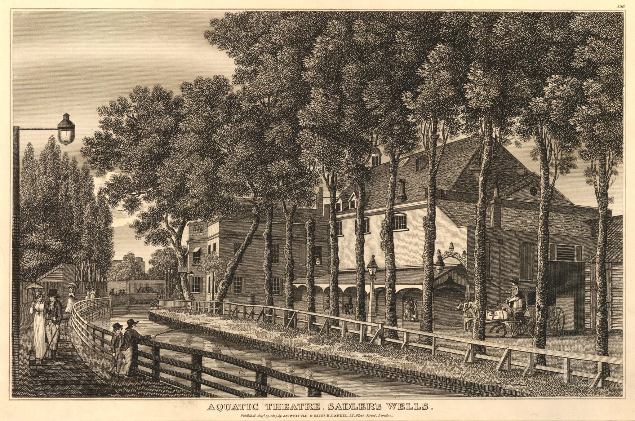Aquatic Theatre, Sadler's Wells, 1813 © The Trustees of the British Museum. Shared under a Creative Commons Attribution-NonCommercial-ShareAlike 4.0 International (CC BY-NC-SA 4.0) licence.
